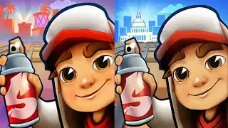 Subway Surfers: Hollywood 2026 🆚 Washington D.C. 2025 | Map Comparison!