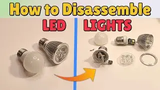 How to disassemble/tear down LED Light (tutorial)