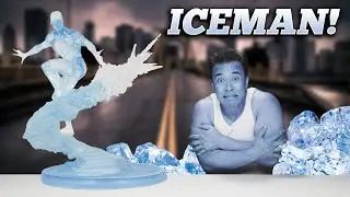 THIS MAN LOOKS LIKE AN ICE CUBE!!! Diamond Select Ice Man Statue!