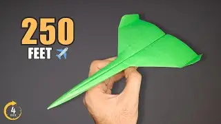 How To Make The WORLD RECORD PAPER AIRPLANE - Paper Plane That Flies Far