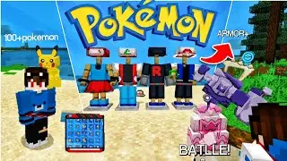 ADDON POKEMON TERBARU!! YANG WAJIB KALIAN COBA!! MINECRAFT BEDROCK 1.21+