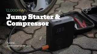 Rizzen 12,000mAh Portable Jump Starter & Air Compressor Tutorial