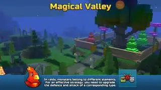 Raids (Magical Valley) Giant Stone Elemental Boss Fight! | Pixel Gun 3D