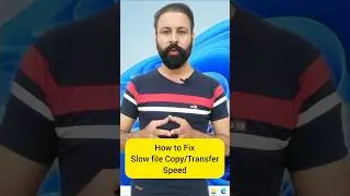 How to fix Slow copy and transfer of files #techshorts #techtips #tipsandtricks #tech #shorts