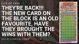 New Lottery scratch ticket on sale 2021. The &pound;75 Million Spectacular &pound;5 card is back on sale again