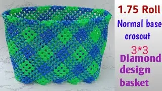 Wire koodai pinnal -1.75 Roll 3*3Diamond design-Normal base crosscut - lunch bag-