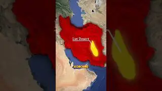 World's Most Hottest Region...🥵#shorts #iran #desert