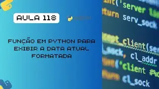 Aula 118 - Função Simples em Python: Exibindo a Data Atual com Estilo