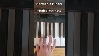 Minor Scales Come in 3 Types! #shorts #howto #musicscale #piano  #pianolessons #typesofminorscales