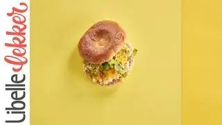Veggie broodbeleg: bagel met eiersalade