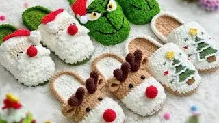 Crie Pantufas de Amigurumi de Natal com Suas Pr&oacute;prias M&atilde;os