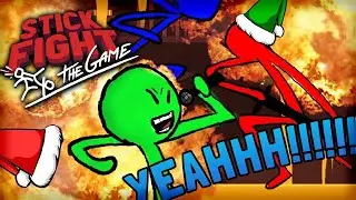 Stick Fight: The Christmas Anime Episode... | Stick Fight: The Game Fails and Funny Moments