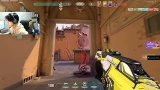XIA foxz insane 1v5 ACE clutch vs PRX d4v41 (Both Pov)