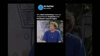 Why Mark Zuckerberg chose an inexperienced employee build Facebook's search engine #shorts #meta