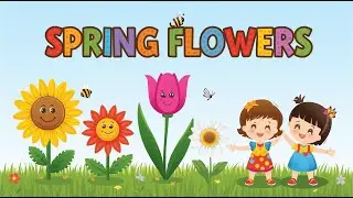 Spring Flowers Poem For Kids | Kindergarten Learning Flowers | Nursery Rhymes Poems