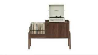 Review: Crosley Luna Record Player Cabinet &ndash; Turntable Stand & Vinyl Storage (Walnut)