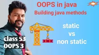 Java Object Oriented Programming System- class 3- Types of methods, static method invocation in java