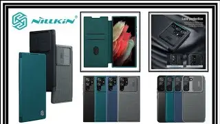 NILLKIN QIN LEATHER + CLOTH FOR SAMSUNG GALAXY S22 S22+ PLUS ULTRA 5G FLIP BOOK WALLET PLAIN COVER