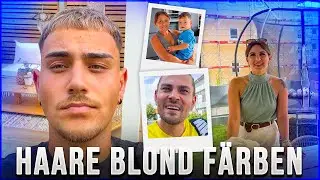 ICH F&Auml;RBE DAS ERSTE MAL MEINE HAARE BLOND...& REAKTIONEN DARAUF...👀🤩