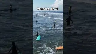 Black sand beach, Varkala