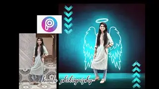 picArt editing tutorial | Neon wing background concept || photo editing || kamla ph&oacute;t&oacute;gr&aacute;phy
