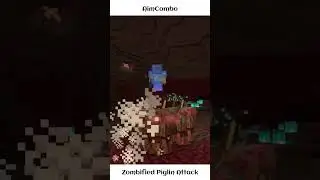 How to SURVIVE a Zombified Piglin Attack │Hardcore Minecraft #shorts