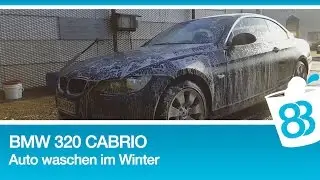 BMW 320 Cabrio - Auto waschen im Winter - Presto Autopflegeprodukte
