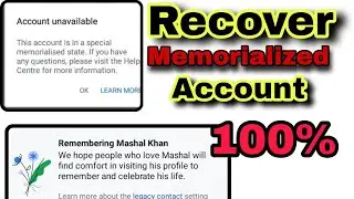 How to open memorialized account || Memorialized Account kaysi open kare || New trick 2021😜.