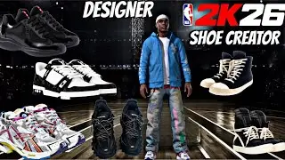 THE BEST DESIGNER CUSTOM SHOES IN NBA 2K26!!! RICK OWENS LV TRANIERS BALENCIAGA PRADAS!!!