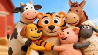 On The Farm (Animal Sounds) Song | ClayHouse Kids Farm Fun for Toddlers