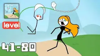 Draw Fly - Gameplay Walkthrough All Levels 41-80 - Funny Stickman Brain Puzzle Game