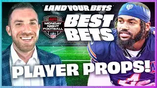 Vikings vs Bears Monday Night Football | NFL Player Props & Best Bets | Week 1 | Land Your Bets