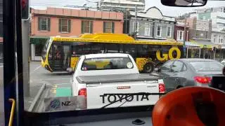public transportation, bus, in Wellington, New Zealand