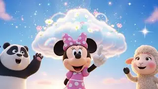 Minnie Mouse Discovers the Cloud Garden ☁️🌼 | Panda & Sheep Magical Adventure