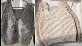 Beginners Friendly !! Easy Simple and Stylish Crochet Vest Sweater For Men and Women 