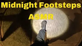 Midnight ASMR Walk 🌙 Footsteps on Sidewalks & Crunchy Grass (No Talking)
