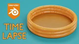 Blender Timelapse: Creating an Inflatable Pool for Summer!