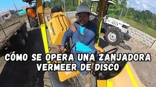 Cómo se opera una zanjadora vermeer de disco