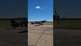 Spitfire Mk.la & Spitfire Mk.IX Taxiing VE  Day Duxford 10/05/ 2025