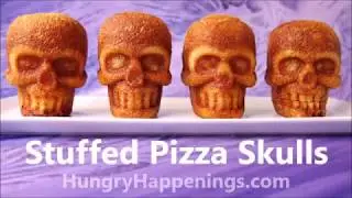 Stuffed Pizza Skulls