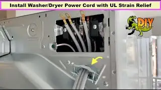 Install 3-prong power cord with UL strain relief to LG THINQ