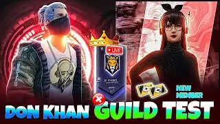 DON KHAN LIVE NEW MEMBER GUILD TEST 1V1 D-  ESPORTS  #freefirelive  #NONSTOPLIVE #classyfreefire