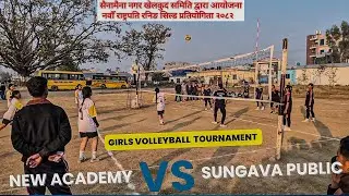 New Academy School VS Sungava Public School volleyball game / Running shield competition