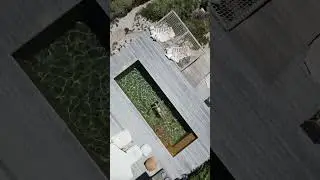 Video  Pool + beach drone footage