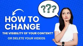 #ASHMUFAREH Как изменить видимость или удалить видео?
