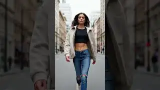 ​🔥 Street Fashion Walk Everyone Noticed 👀 #streetstyle​ #fashion​ #ootd​ #sofia​ #shorts