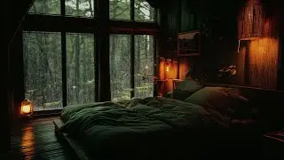 Calm Rain by the Forest Cabin 🌧 | Relaxing Rain Ambience for Deep Sleep & Complete Relaxation