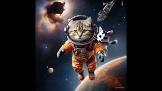 Cat gets help from alien feline friend #cute #cat #handmade #design #animallife #animation #funny