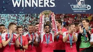 Everton vs Arsenal 1 3 ~ Arsenal s Barclays Asia Trophy Victory Celebrations 18 07 2015 HD