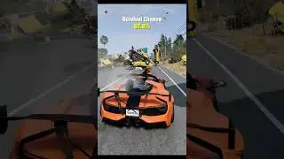 SUPER CAR vs FALLING OBJECTS #beamngdrive #chaosmod #survivalchance